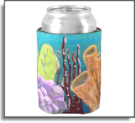 Underwater Garden - Island Art by Yotigo Koozie